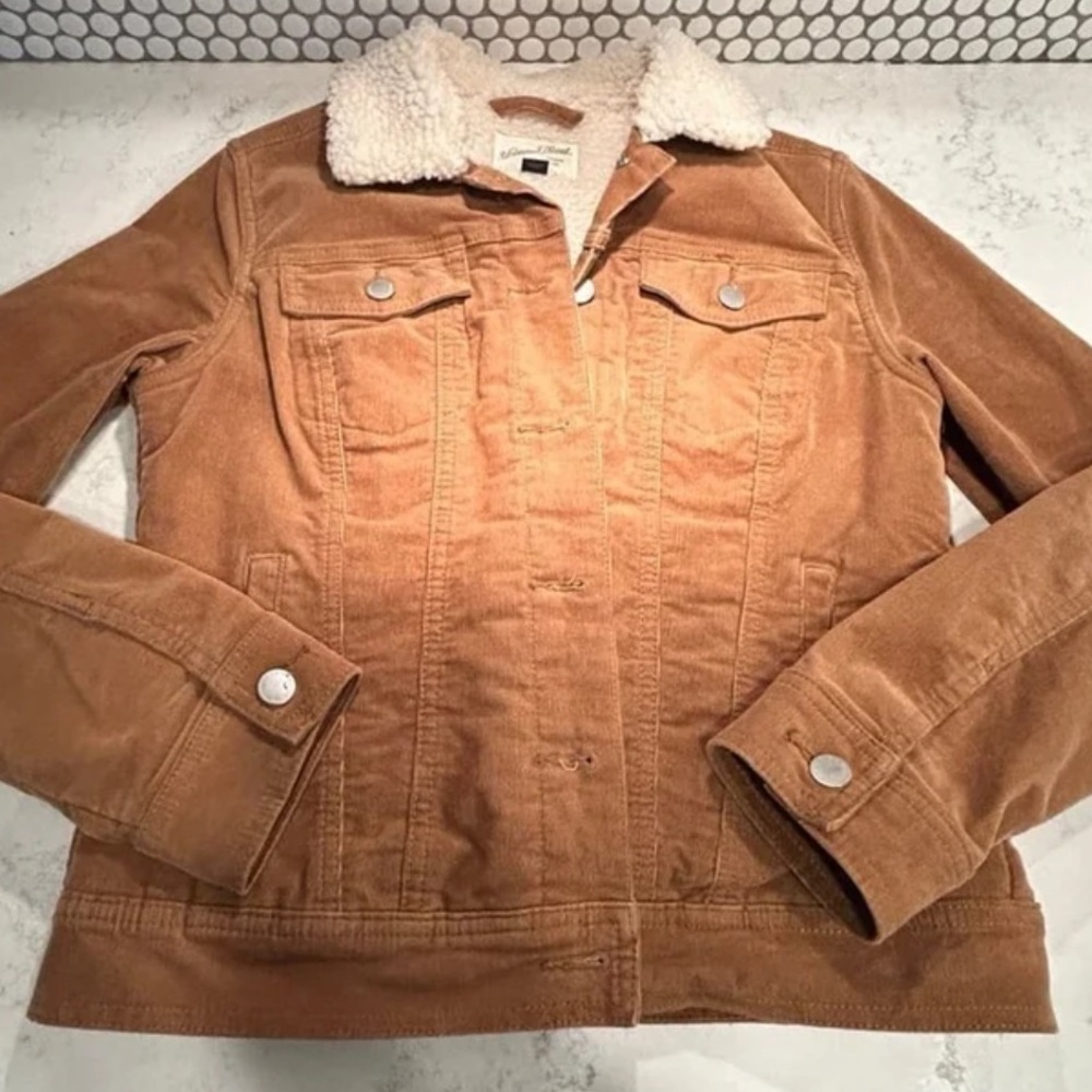 Cozy Tan and Cream Sherpa Jacket